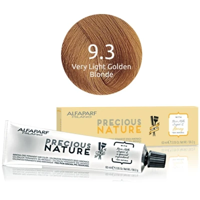 Afbeelding van Alfaparf Precious Nature Ammonia Free Permanent Hair Color 9.3 60 ml