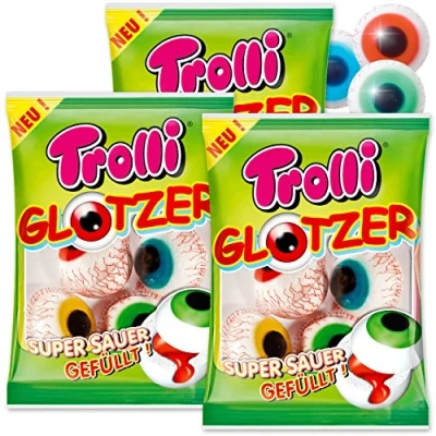 Afbeelding van PartyMarty 12 Trolli Glotzer het griezelige, fruitige genot niet alleen voor Halloween