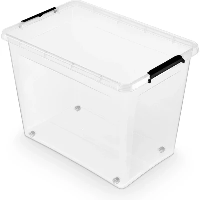 Afbeelding van Orplast Opbergbox SimpleStore 80 liter rolbaar