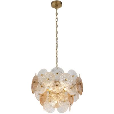 Afbeelding van Wagenwiel hanglamp, 5 lamps