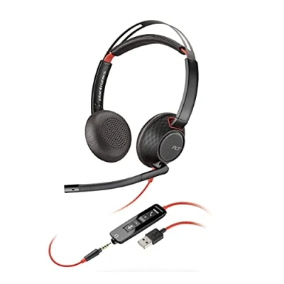 Image de Poly Plantronics Blackwire C5220 USB A 5200 Series micro casque sur oreille filaire USB, jack 3,5mm
