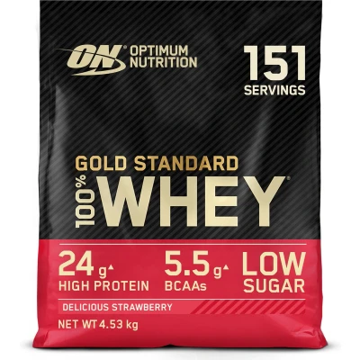 Afbeelding van Optimum Nutrition 100% Whey Gold Standard 4530gr Aardbei