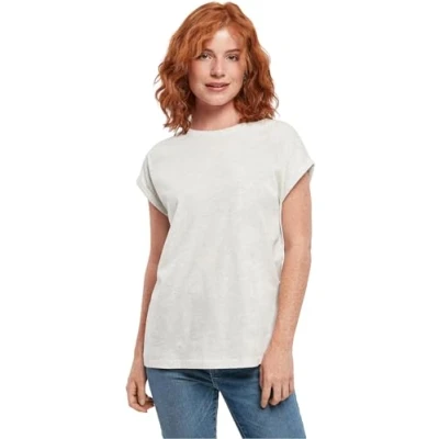 Image de Urban Classics Femme T shirt Thé à épaules dénudées pour femme, Gris clair, S