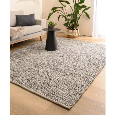 Afbeelding van Wollen Tapijt/Vloerkleed Agder Grijs 200x300 Cm 100% Wol