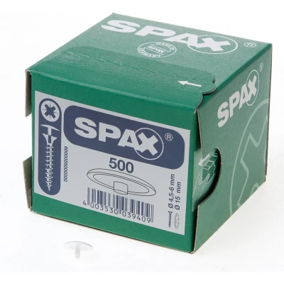 Afbeelding van Spax Afdekkap wit boorkopschroef