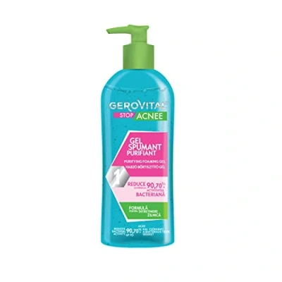 Afbeelding van Gerovital Stop Acnee Purifying Foaming Gel 150 ml No parabens. Efficacy proven under dermatological control.