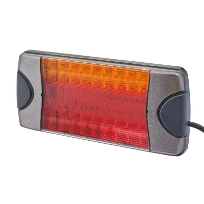 Afbeelding van HELLA 2VA 980 710 301 Achterlicht rechts, Links rood/geel zwart Elektromagnetische verenigbaarheid(EMV), Met knipperlichtuitvalcontrole