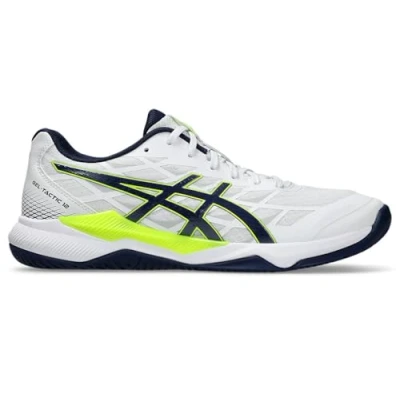 Afbeelding van Asics Geltactic 12 Volleybalschoenen, Heren, Maat: 50.5, White/blue expanse Textiel/ synthetisch