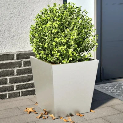 Afbeelding van vidaXL Plantenbakken 2 st 40x40x40 cm roestvrij staal