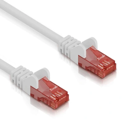 Afbeelding van Cat 6 U/UTP Netwerkkabel Patchkabel Internetkabel 10 Gbps 3 meter Wit Allteq