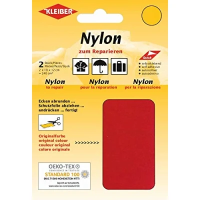 Afbeelding van Kleiber Zelfklevende nylon stof voor reparatie, rood