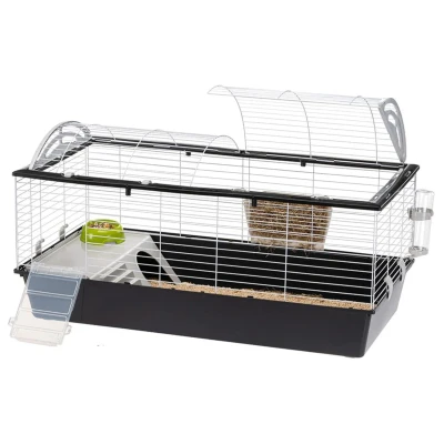 Afbeelding van Ferplast Konijnenkooi Casita 120 Dierenverblijf 119x58x61 cm Zwart Wit