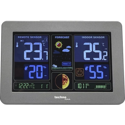 Afbeelding van Technoline weerstation WS 6469 159x109x23mm zwart met 1 buitensensor TL WS6469