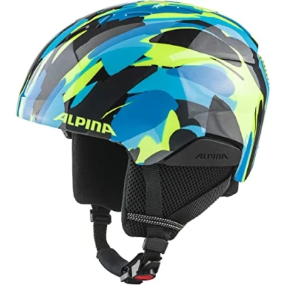 Afbeelding van Alpina Pizi Junior Skihelm 2023 Neon Blue Green Gloss Maat: 51 55 cm