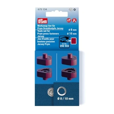 Afbeelding van Prym 673134 Jersey drukknopen gereedschapsset 8 en 10 mm