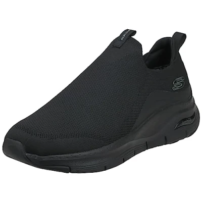 Afbeelding van Skechers ARCH FIT Sneakers laag, Heren, Maat: 43, Black Textiel/ synthetisch