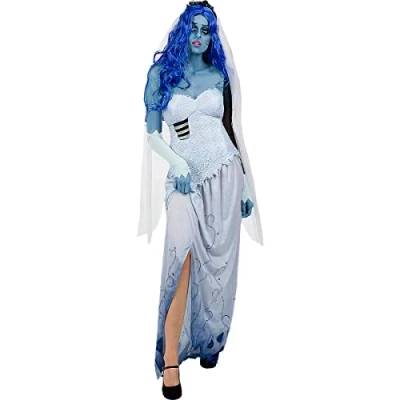 Afbeelding van FUNIDELIA Corpse Bride kostuum voor vrouwen Halloween Maat: S Wit