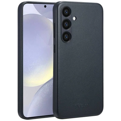 Afbeelding van Accezz Hoesje Geschikt voor Samsung Galaxy S24 Plus MagSafe Leather Backcover zwart