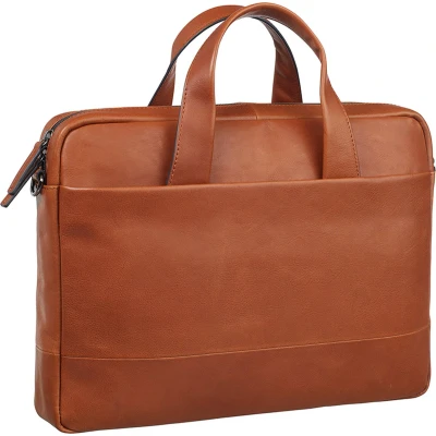 Afbeelding van Leonhard Heyden Hamburg Businesstas Van Leer Met 13 Inch Laptopvak Cognac