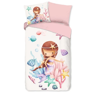 Afbeelding van Pure Kinderdekbedovertrek &quot;zeemeermin&quot; Multi (140x200/220 cm) Microfiber