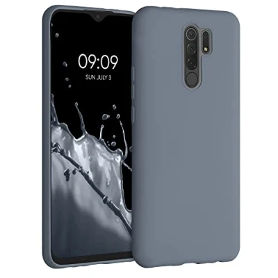 Afbeelding van kwmobile telefoonhoesje geschikt voor Xiaomi Redmi 9 Hoesje smartphone Precisie camera uitsnede In leisteen