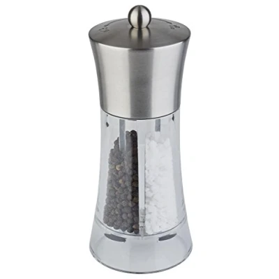 Afbeelding van APS Germany® 2 in 1 Peper en Zoutmolen Roestvrijstaal 8 x 19 cm