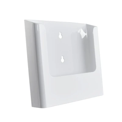 Afbeelding van A5 Witte Wandfolderhouder / Brochurehouder Houder Met Boorgaten Type Wit