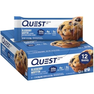 Afbeelding van Quest Nutrition Protein Bars 12repen Blueberry Muffin