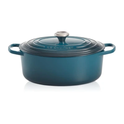 Afbeelding van Le Creuset Braadpan Ovaal Signature Deep Teal ø 29 cm / 4.7 Liter