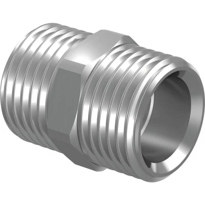 Afbeelding van Uponor dubbele borstnippel 1/2&quot; buitendraad x buitendraad. Artikelnr: 1013894