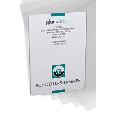 Afbeelding van Schoellershammer Glama transparant papier, A3, 110 g/m², blok van 50 vel tekenpapier