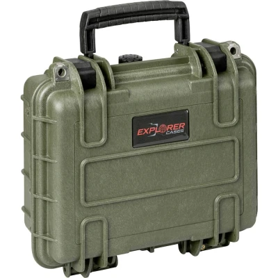 Afbeelding van Explorer Cases Outdoor koffer 2712HL.G green with pick &amp; pluck foam (b x h d) 28 20 12 cm Olijf groen
