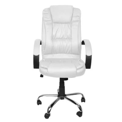 Afbeelding van Malatec Bureaustoel van eco leer wit 23240