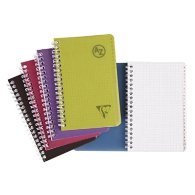 Afbeelding van Clairefontaine Linicolor Intense 329235C adresboek, geruit, 110 x 170 mm, 50 vellen, verschillende kleuren