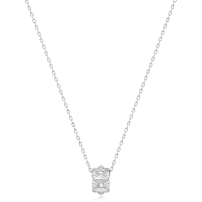 Afbeelding van Ania Haie dames Geometric ketting met zirkonia in de kleur Zilver
