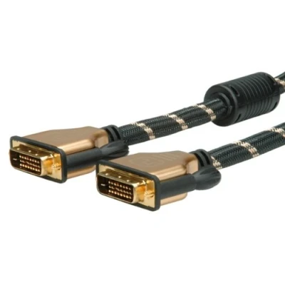 Afbeelding van ROLINE GOLD Monitorkabel DVI, m M, (24+1) dual link, 1