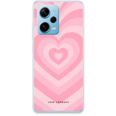 Afbeelding van Case Company® hoesje geschikt voor Xiaomi Redmi Note 12 Pro Plus Hart Roos Soft Cover Telefoonhoesje Bescherming aan alle Kanten en Schermrand