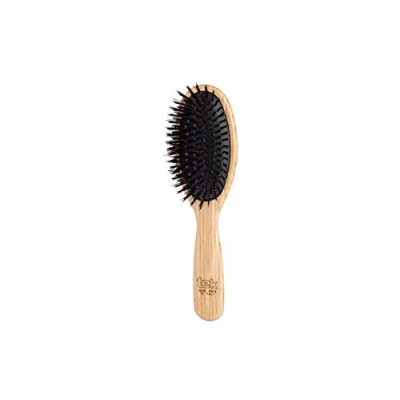 Image de TEK Large Oval Brush with Ecological Bristles Handmade in Italy, for Fine Hair 22 x 6 cm Y
