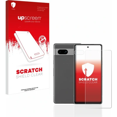 Afbeelding van upscreen Screenprotector voor Google Pixel 7a (Voor+Camera) Folie Beschermfolie transparant