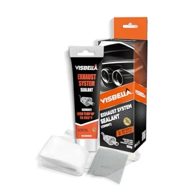 Afbeelding van Visbella Uitlaatreparatiepasta, hittebestendig, hoge gasafdichting, reparatieset voor geluiddemper, uitlaatpijpen (150 g set)