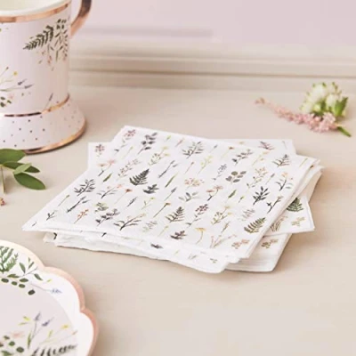 Afbeelding van Ginger Ray Tea Party Servetten (16 stuks)