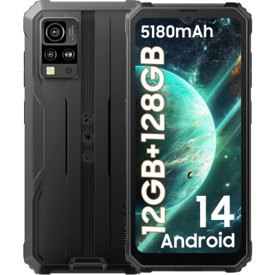 Afbeelding van Blackview BV4800 Pro 12(4+8)GB+128GB Outdoor Smartphone 6.56 inch Android 14, IP68 waterdicht Dual 4G LTE, NFC, OTG, GPS, FM, Zwart