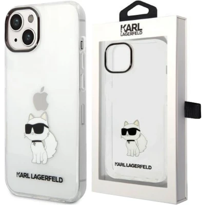 Afbeelding van Karl Lagerfeld KLHCP14MHNCHTCT iPhone 14 Plus 6.7 transparante hardcase Ikonik Choupette