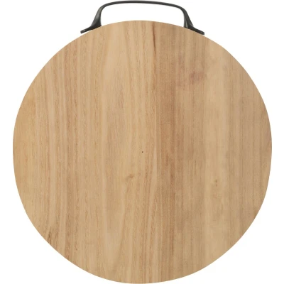Afbeelding van J Line Rond snijplank hout naturel S