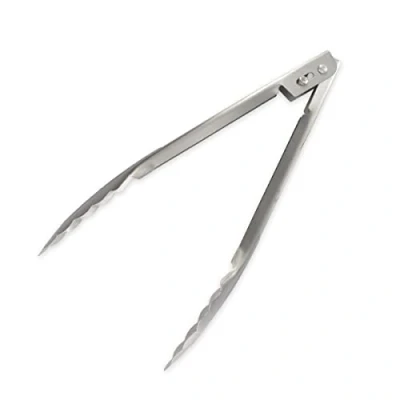 Afbeelding van Fackelmann 40954 keukentang van roestvrij staal, keukentang, multifunctionele tang, zilver, 23 cm