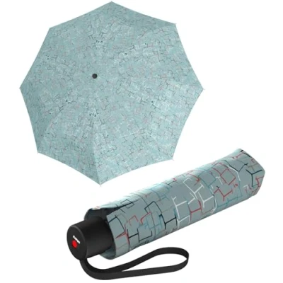 Afbeelding van Knirps Zakparaplu A.050 Medium Manual, compact en stormbestendig, stabiel, winddicht, Cube Ice