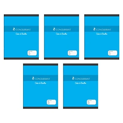Afbeelding van Conquerant 100102470 schrijfblok &amp; schrift 96 vel Blauw