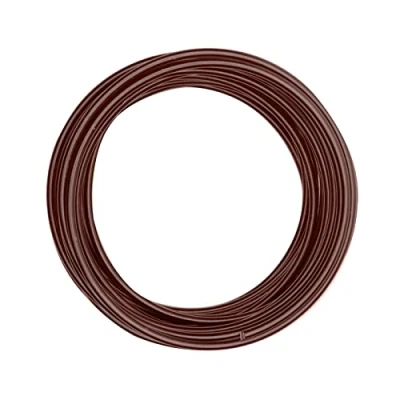 Afbeelding van Vaessen Creative Aluminium Draad 4mm 10m Chocolade mat