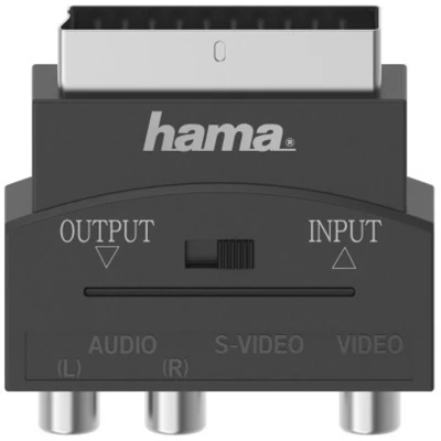 Afbeelding van Hama Video Adapter S Vhs Koppeling/3 Cinch Koppeling Scart St. 4 Polig