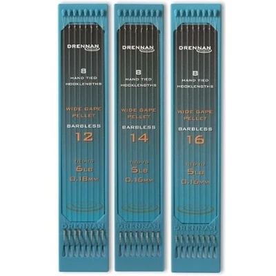 Afbeelding van Drennan Wide Gape Pellet Barbless (8 pcs) Maat : 15cm haak 16 0.16mm